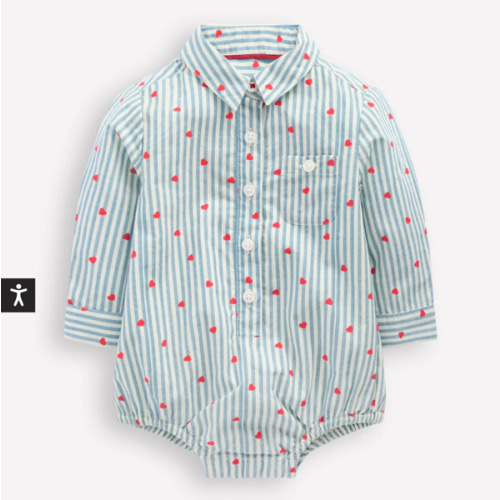 Woven Shirt Body-Ticking Confetti Heart | Boden USA