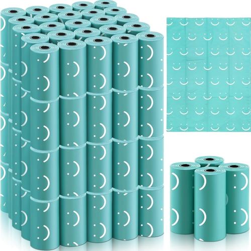 1500 Count Diaper Disposable Bags for Baby Diaper Sacks Baby Powder Scent Disposal or Pet Waste Bags, 100 Rolls(Aquamarine)