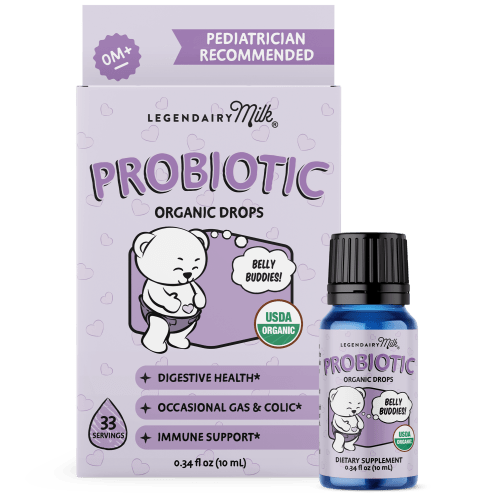 Organic Probiotic Drops | Digestive Support for Baby | Legendairy Milk