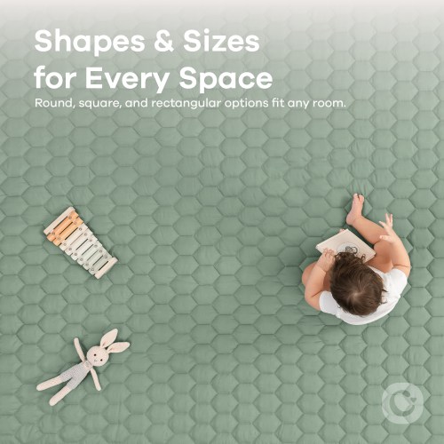 Play Mat with Non-Slip Bottom in Fern – Comfy Cubs