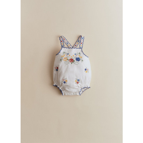 Philippine romper suit - Spring Placed Embroidery