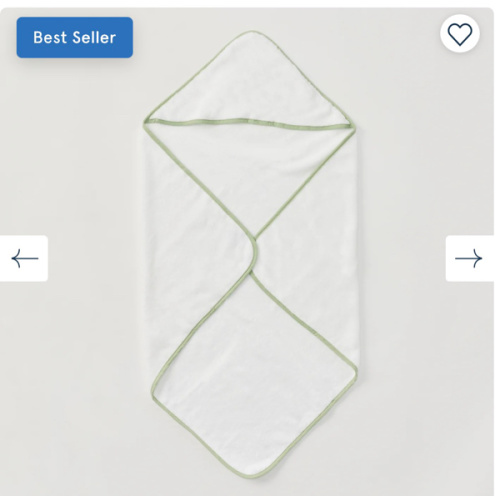 Baby Hooded Towel - Matcha