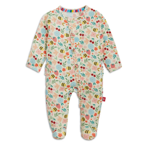 Girls' Honey Blossom Magnetic Footie - Baby