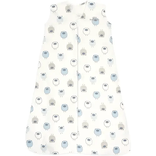HALO SleepSack, 100% Cotton Wearable Blanket, Swaddle Transition Sleeping Bag, TOG 0.5, Sleepy Sheep, Small, 0-6 Months