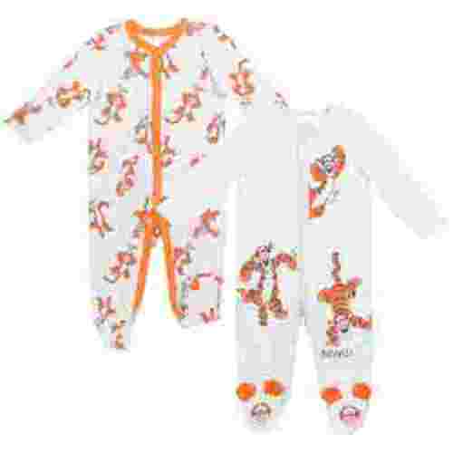Disney Winnie the Pooh Tigger Infant Baby Boys 2 Pack Snap Sleep N' Plays Newborn to Infant