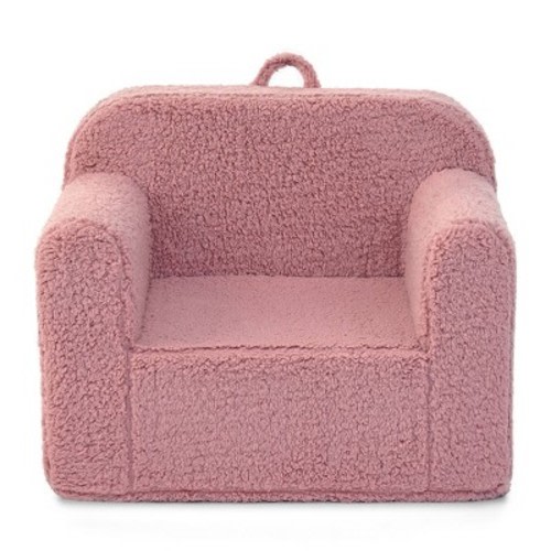 Delta Children Faux Shearling Toddler Accent Chair - Mauve