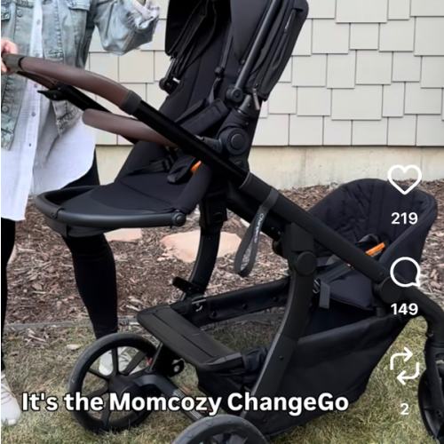 Momcozy ChangeGo Stroller Wagon Backrest | Perfect Family Comfort