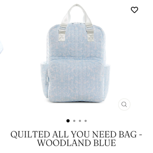 Quilted All You Need Bag - Woodland Blue
