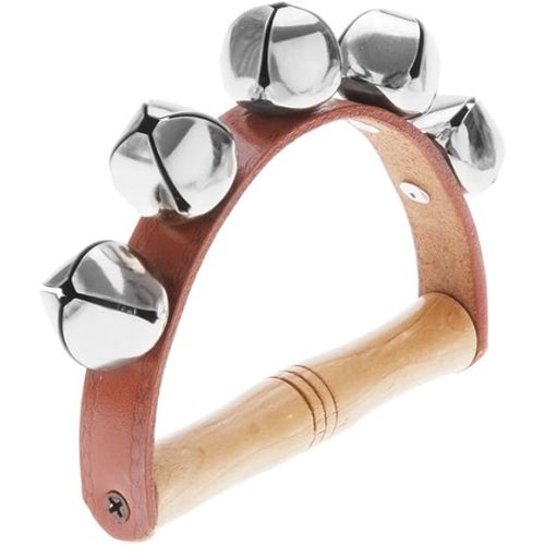 Andoer Tambourine Handbell Early Educational Musical Instrument Rhythm Beats Shaking Small Jingle Bell Tool