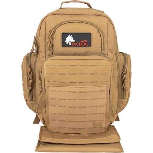 WOLF TACTICAL Military Inspired Diaper Bag - Dad Diaper Bag Backpack with Changing Mat, Mens Diaper Bag for Dad