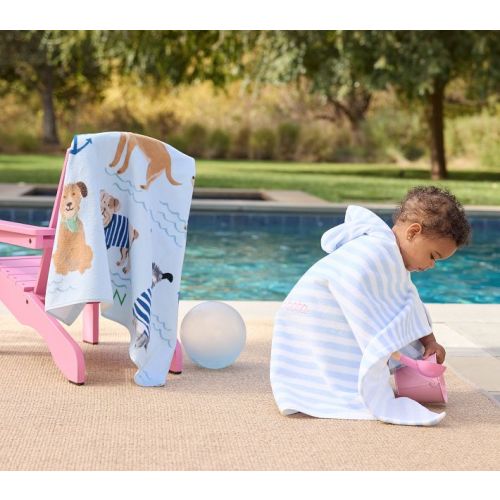 Mini Stripe Beach Hooded Towel UPF 50+