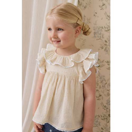 Organic Cotton Banks Blouse-Parchment – Jamie Kay USA