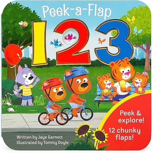 Peek-a-Flap 123 - Lift-a-Flap Board Book for Curious Minds and Little Learners; Numbers & Counting Fun for Preschoolers & Toddlers Board book – Lift the flap, September 3, 2023