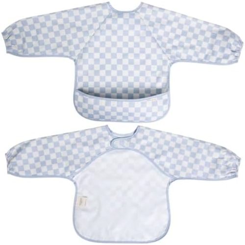 Ali+Oli Smock Bibs for Babies, BPA-Free Oeko-Tex Certified, Waterproof Baby Smock, Machine Washable, Toddlers Ages 6m+