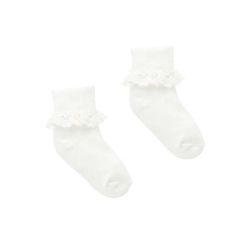 Lace Sock - White - Purebaby