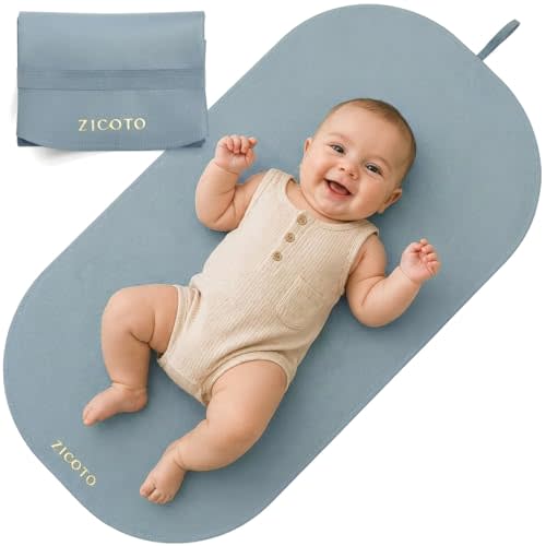 Beautiful Portable Baby Changing Pad - Wipeable and Easy to Clean Diaper Changing Mat - The Perfect Waterproof Vegan Leather Pad for Traveling