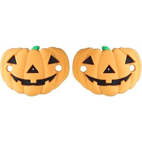 BinaryABC Halloween Pumpkin Baby Pacifier,Halloween Silicone Baby Nipple,Halloween Party Favors Gifts,2Pcs