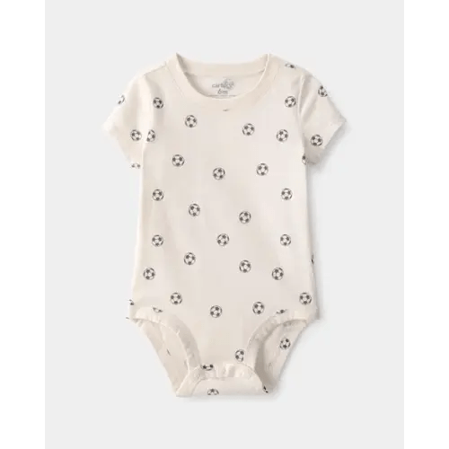 Baby Soccer Graphic Bodysuit - Ivory | Carter's