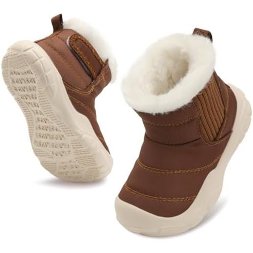 Toddler Girls Boys Winter Snow Boots Baby Slip on Warm Ankle Boots