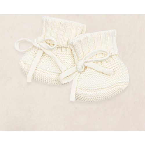 Knit Booties - Ivory