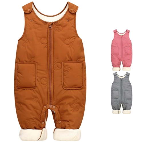 Shachafan Boys Lined Overalls Soft Warm Romper Jumpsuit With Easy Snap Opening For Toddler Outdoor Winter 9 Month Baby Boy Clothes