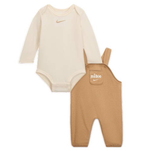 Nike Baby (0-9M) Plush Fleece Overalls 2-Piece Set