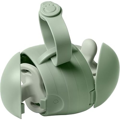 Ubbi On-The-Go Dual Pacifier Holder, Baby Pacifier Case with Strap, Keeps Pacifiers Clean and Separated, Travel Diaper Bag Accessory for Newborns, Sage Green
