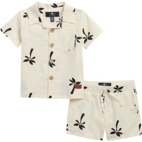 Cotton & Linen Cabana Shirt & Shorts Set