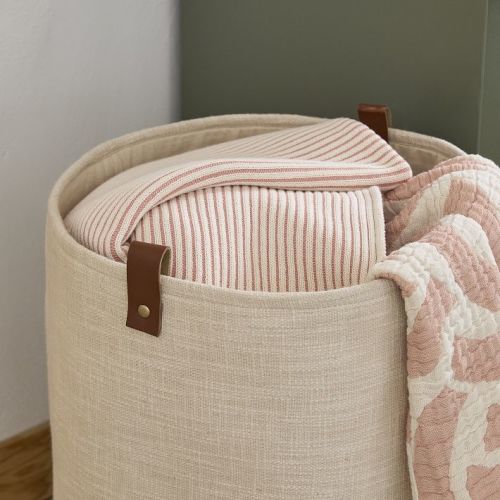 Slub Cotton Laundry Hamper