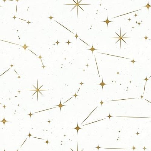 VaryStyle Vintage Gold Star Wallpaper Space Galaxy Peel and Stick Wallpaper Beige Gold Night Sky Contact Paper for Cabinets Removable Self Adhesive Stick on Wall Paper for Bedroom Nursery 17.7"x118"