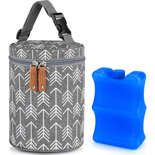 Accmor Breastmilk Cooler Bag, Insulated Baby Bottle Cooler Tote Bags for Nursing Mom Daycare
