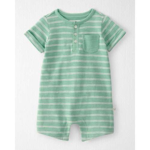 Baby Short-Sleeve Romper Made with Organic Cotton in Stripes - Little Planet | Carter's