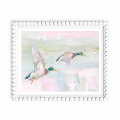 Mallard Duck Abstract Art: Marsh Landscape Painting, Nursery Decor, Grand Millennial Wall Art (Printable)