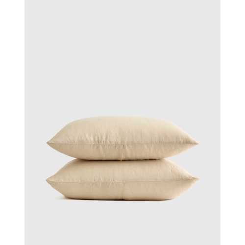 Linen Sham Set in Oat