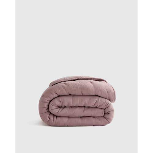 Organic Airy Gauze Quilt | Quince in Fig