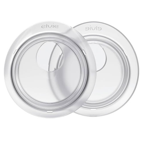 Elvie Catch Milk Collection Shells | Set of Two Discreet Leak-Protection Silicone Cups, Reuse Your Milk| Reusable Breast Shells Collect Up to 1oz | No More Wasted Milk or wasteful Breast Pads