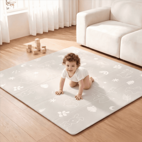 Joypony Baby Play Mat, 47x47 Inch Waterproof Reversible Foam