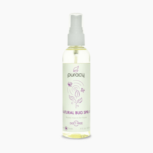Puracy Natural Bug Spray - Essential Oil Blend, 4 oz