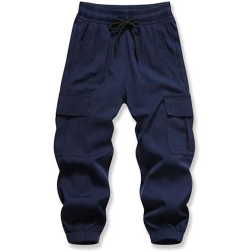 Baby Boys Cargo Joggers Pants Toddler Quick Dry Lightweight Hiking Pants Kids Pull On Sweatpants