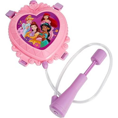 Disney Princess Water Backpack Water Toy, Outdoor Water Blaster for Kids