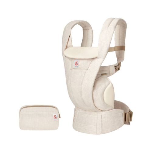 Ergobaby Omni Deluxe Linen All-in-One Baby Carrier - 0-48 Months - Natural Linen