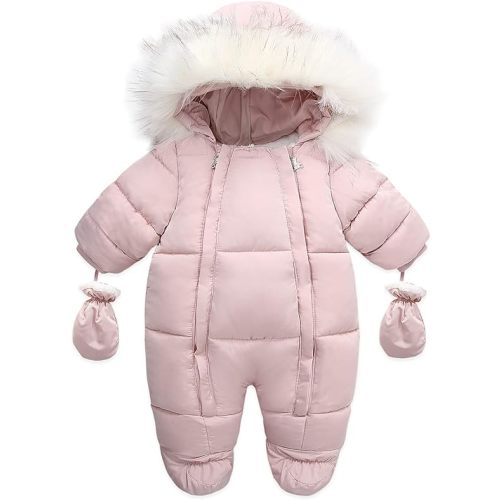 Baby Girl Winter Snowsuit Toddler Jacket Clothes For Boy Infant Jumpsuit Hoodied