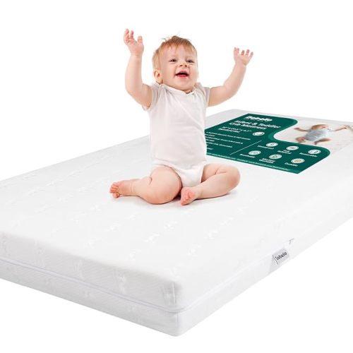 Babelio Breathable Crib Mattress, Dual Sided, Memory Foam Toddler Mattress