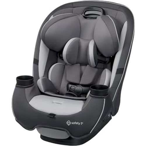 Safety 1st Grow and Go All-in-One Convertible Car Seat - Iron Frost | Rear-Facing 5-40 lb, Forward-Facing 30-65 lb & Belt-Positioning Booster Seat 40-100 lb; QuickFit 3-in-1 Car Seat