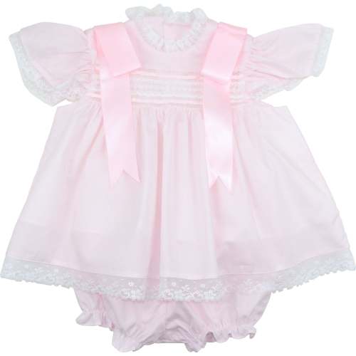 Pink Heirloom Lace Diaper Set - Cecil & Lou