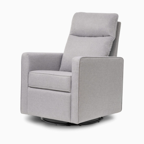 Gabby Pillowback Swivel Glider - Misty Grey