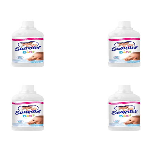 Suavitel Baby Fabric Softener – 4 Pack (28.7 fl oz Each) for Hypoallergenic Softness & Long-Lasting Fragrance