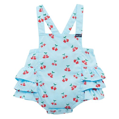 Wrangler Infant Girls' Boot Cherry Ruffle Onesie