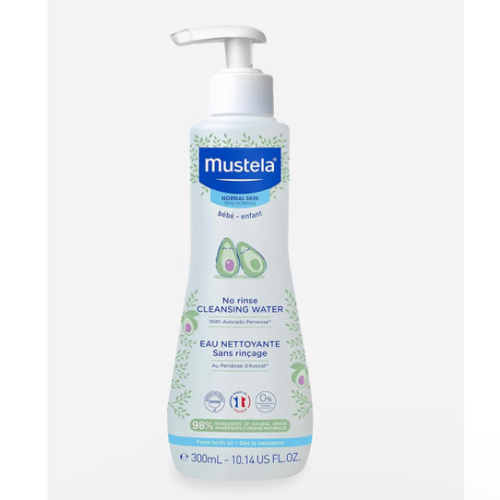 Mustela No-Rinse Micellar Cleansing Water for Babies - Made with Natural Avocado Perseose & Aloe Vera - Safely Cleans Baby's Face, Hands & Diaper Area - 1 or 2-Pack - Various Sizes