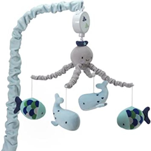 Lambs & Ivy Oceania Musical Nursery Crib Mobile - Ocean, Whale, Underwater Theme